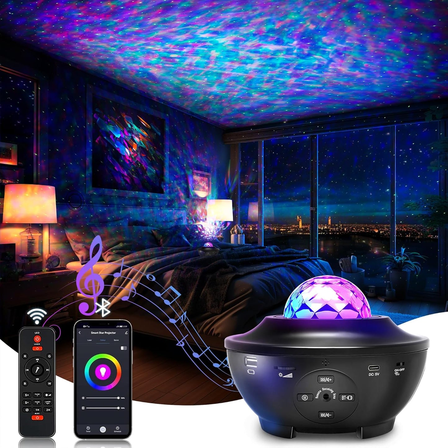 Galaxy Ocean Light Projector