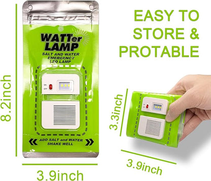 Salt and Water LED Lamp