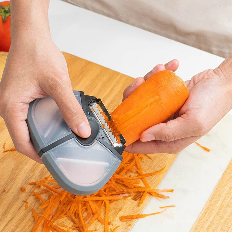 Three-in-One Multi-Function Paring Knife – Fruit Peeler, Potato & Melon Planer